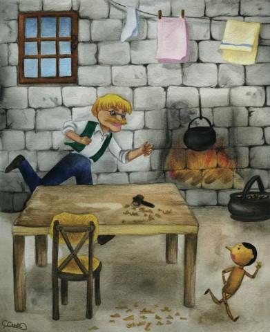 Pinocchio Chapter 3: The first pranks - Pinocchio