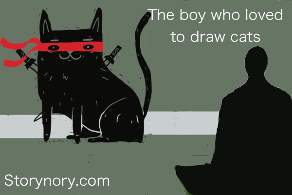 The Boy Who Loved to Draw Cats - Japanese-stories